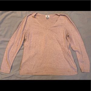 Long sleeve V-neck sweater